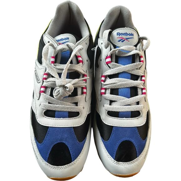 Reebok Classic Leather ATI Dad Sneakers DV5375 Grey Black Pink Lime Men’s Sz 11 - Picture 2 of 11